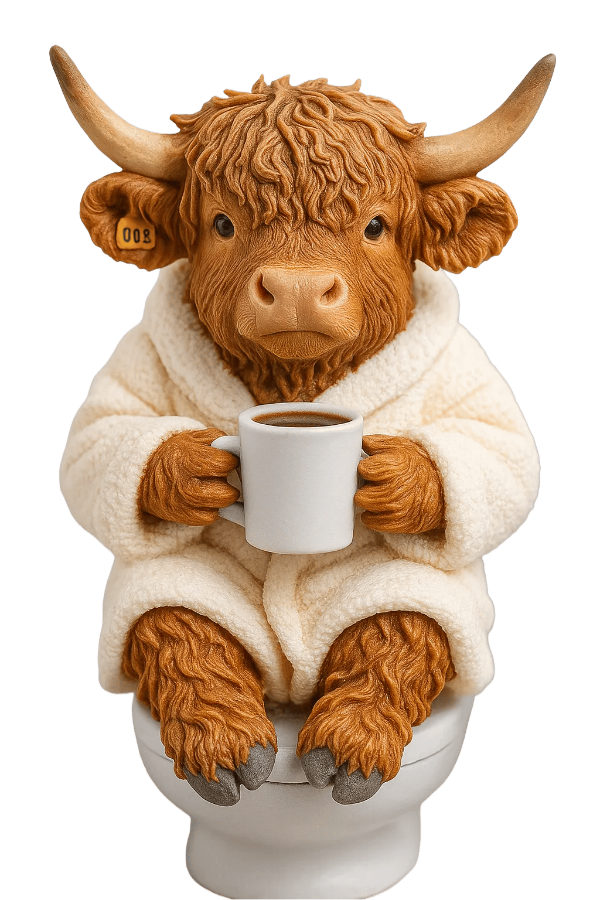 🐮Kalendarz adwentowy z Highlanderem 2025🎄✨ - Ręcznie robiona lalka 3D z Highlanderem (24 części)