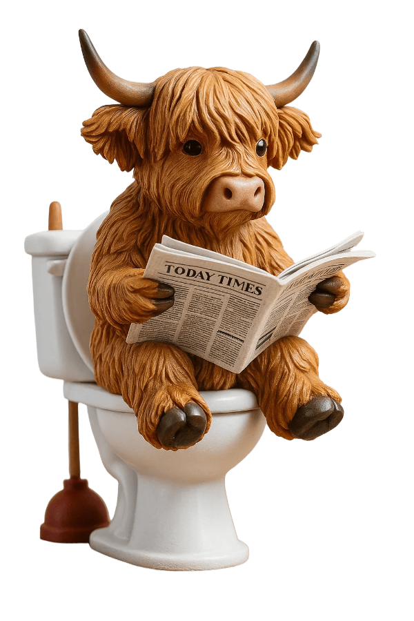 🐮Kalendarz adwentowy z Highlanderem 2025🎄✨ - Ręcznie robiona lalka 3D z Highlanderem (24 części)