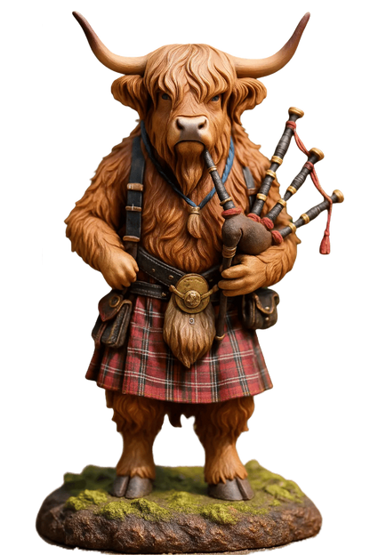 🐮Kalendarz adwentowy z Highlanderem 2025🎄✨ - Ręcznie robiona lalka 3D z Highlanderem (24 części)